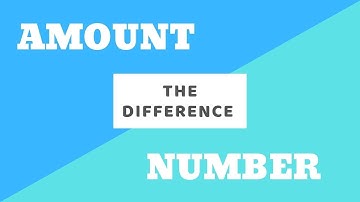 The Difference Between Amount and Number