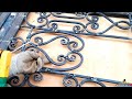 أسهل طريقة لعمل وتشكيل زخرفة باب حديدي / The easiest way to make and shape an iron door decoration