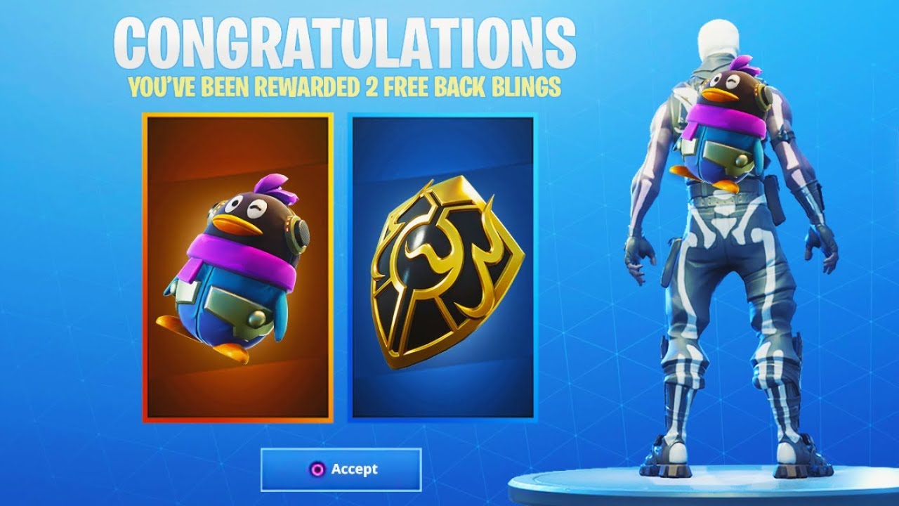 how to get penguin gold shield free backbling rewards fortnite battle royale - fortnite free back bling