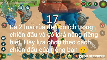 Utopia:Origin || Cách thu phục Rùa biển và Rùa dung nham - How to tame Sea turtle and Lava turtle