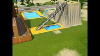 Урок Строительства горки в бассейне THE SIMS 3 Смотреть видео уроки строительства