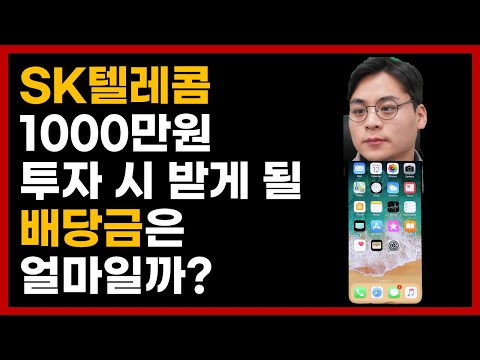 SK텔레콤 1000만원 투자 시 받게될 배당금은 얼마일까 Ft 5년 배당 현황 실적리뷰 포함 