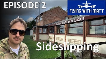 Flying With Matt - Sideslipping - Eurofox Microlight - Cockpit Audio - Learning to Fly