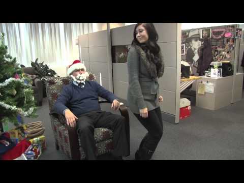 Erika Sits on Santa's Lap