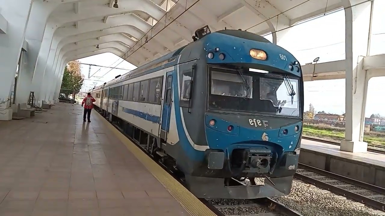 Movimiento de trenes en estación rancagua.
