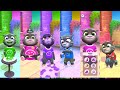 Rainbow color effect Talking Tom game, Rainbow color 6 effect Gameplay, Tom Friends