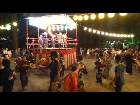 2019年東京都文京区・根津神社盆踊り③　おどりの輪
