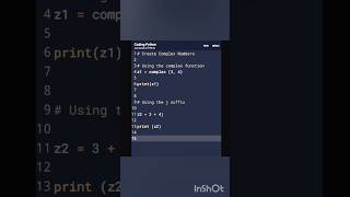 Complex Numbers in Python. #python #pythonprogramming #pythonlearning #pyp #java #coding  #coder #