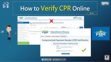 How to Verify & Download Computerised Payment Receipt (CPR) Online on FBR Website | Full CPR Info