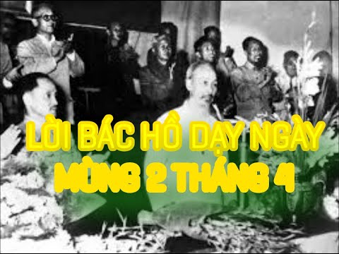 LỜI BÁC HỒ DẠY NĂM XƯA NGÀY 02 THÁNG 4 - Lời Bác Hồ dạy năm xưa