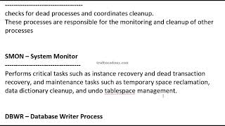 Background process - Oracle