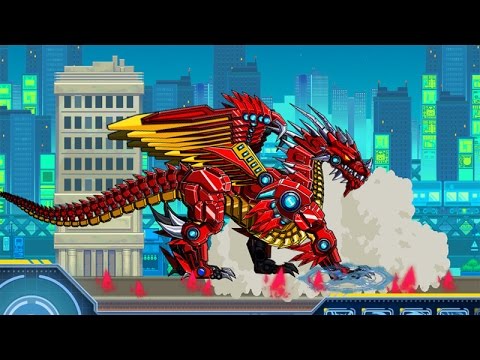robot fire dragon game