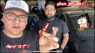 Installing wheel studs on the MK4 golf GTI