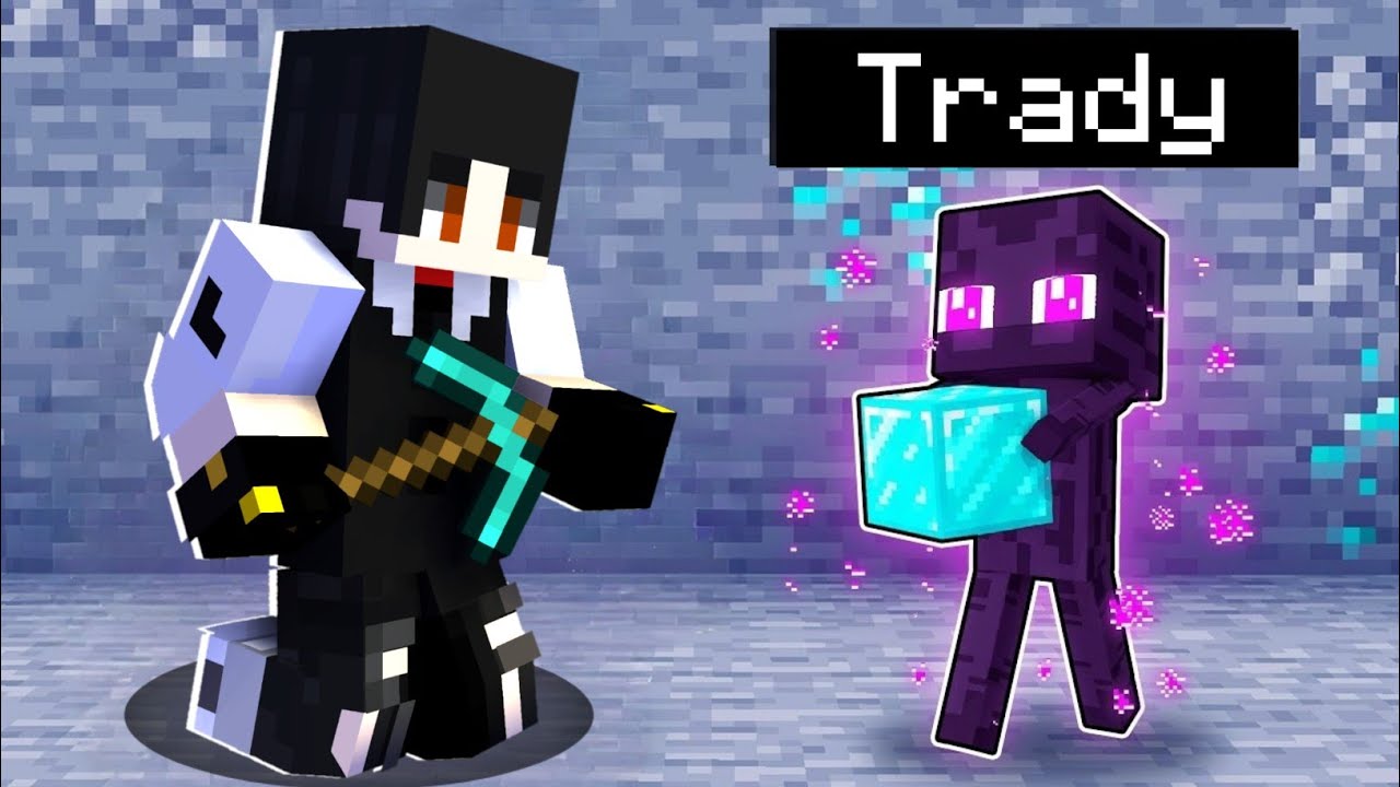 Playing Minecraft as a HELPFUL Enderman! - YouTube