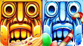 Temple Run 2 Reverse Gameplay - SKY SUMMIT VS WINTER WASTELAND
