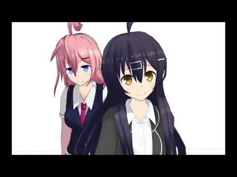 社畜ちゃんと後輩ちゃんのMMD動かしてみる