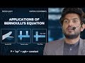 Applications of Bernoulli's Equation | Class 11 Physics Chapter 6 - Fluid Dynamics | PCCA sgl