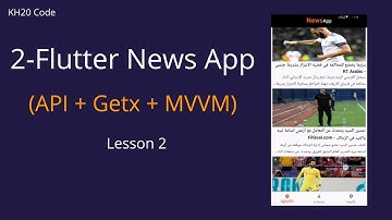 2- Flutter News App with API & Getx & MVVM (fetch data from api and display it