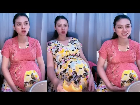 Bumil Cantik Live || Hamil 9 bulan pamer perut