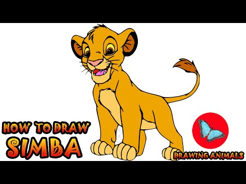 Video: How To Draw A Simba