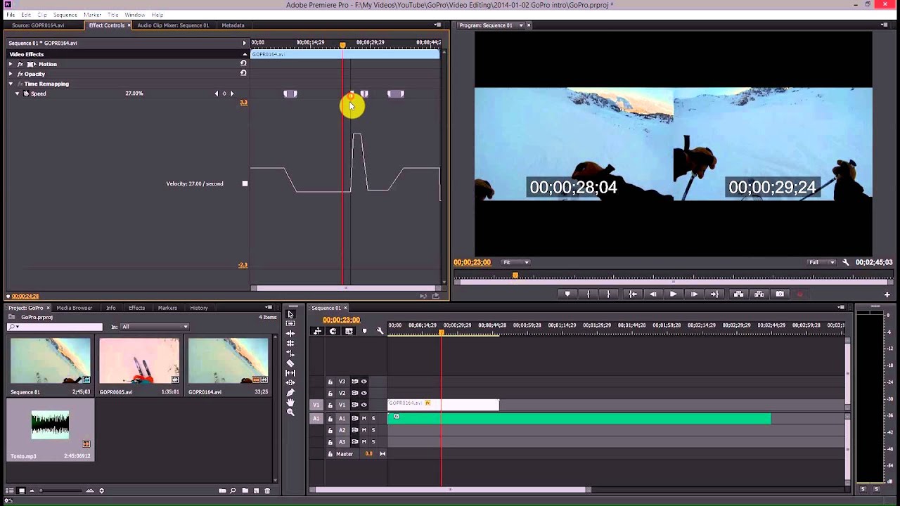 Timing Ramp Time Ramp In Premiere Pro: GoPro Tips and Tricks - YouTube