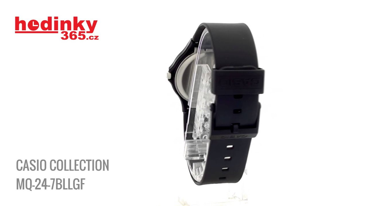 Casio Collection MQ-24-7BLLGF - YouTube