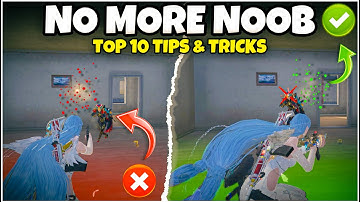 TOP 10 TIPS & TRICKS FOR NEW PLAYERS IN BGMI🔥 BECOME A NOOB TO PRO!