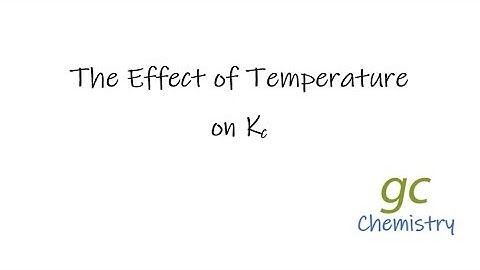 Effect of Temperature on Kc
