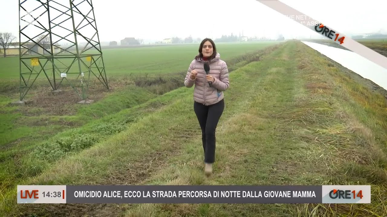 Omicidio Alice Neri, ecco la strada percossa di notte dalla giovane donna - Ore 14 del 20/12/2022