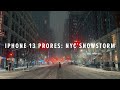 NYC Snowstorm 2022 | iPhone 13 ProRes Cinematic 4K