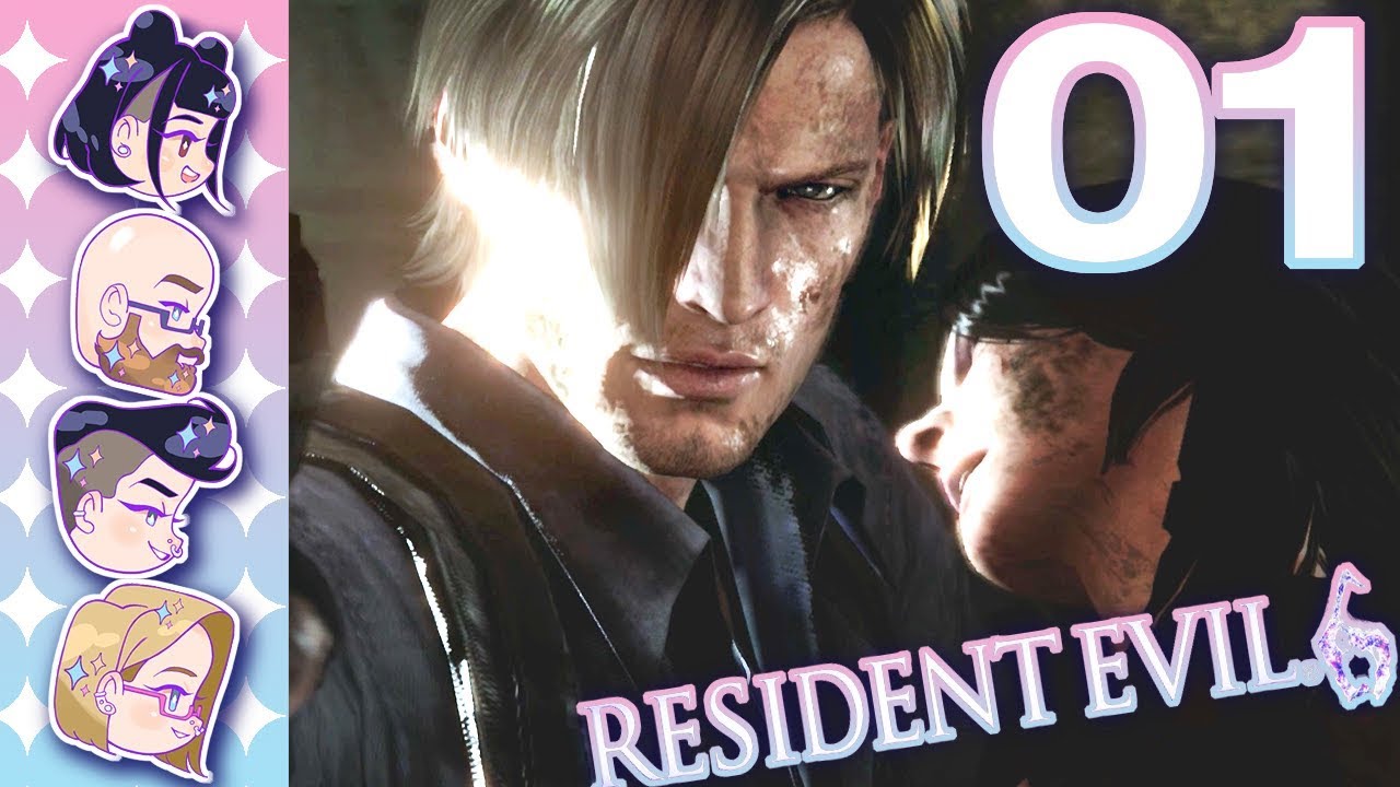 【Let's Play Co-op】Resident Evil 6 #01 - Four Gays Swoon Over Leon ...