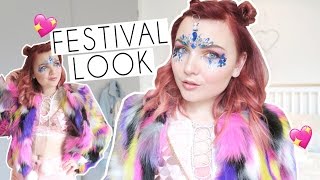 SUNSET FESTIVAL MAKEUP & OUTFIT LOOK | Paige Joanna