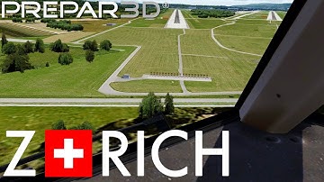 P3D V4.5 | SWISS 777 Landing in Aerosoft ZURICH (TomatoShade + ENVTEX)
