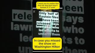 Video of Trump and Epste*n was projected by protesters on Washington Hilton #shortsfeed #trump