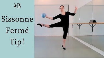 Ballet Tip For Sissonne Fermé