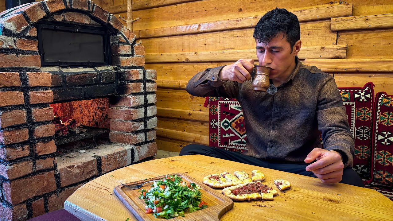 Fırınlı Şöminede Pide Yaptım | Dağ Evi Bölümleri