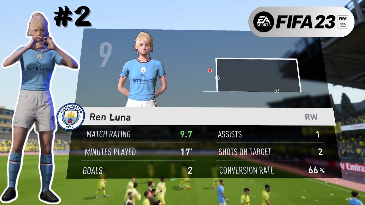 FIFA 23 Luna Manchester City Career Mode First Game EP2 YouTube