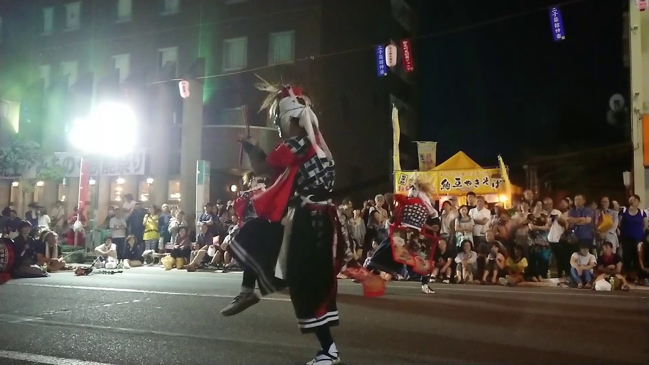 Nameshida Onikenbai + Hakodate Onikenbai in 57th Kitakami Michinoku Traditional Dance Festival.