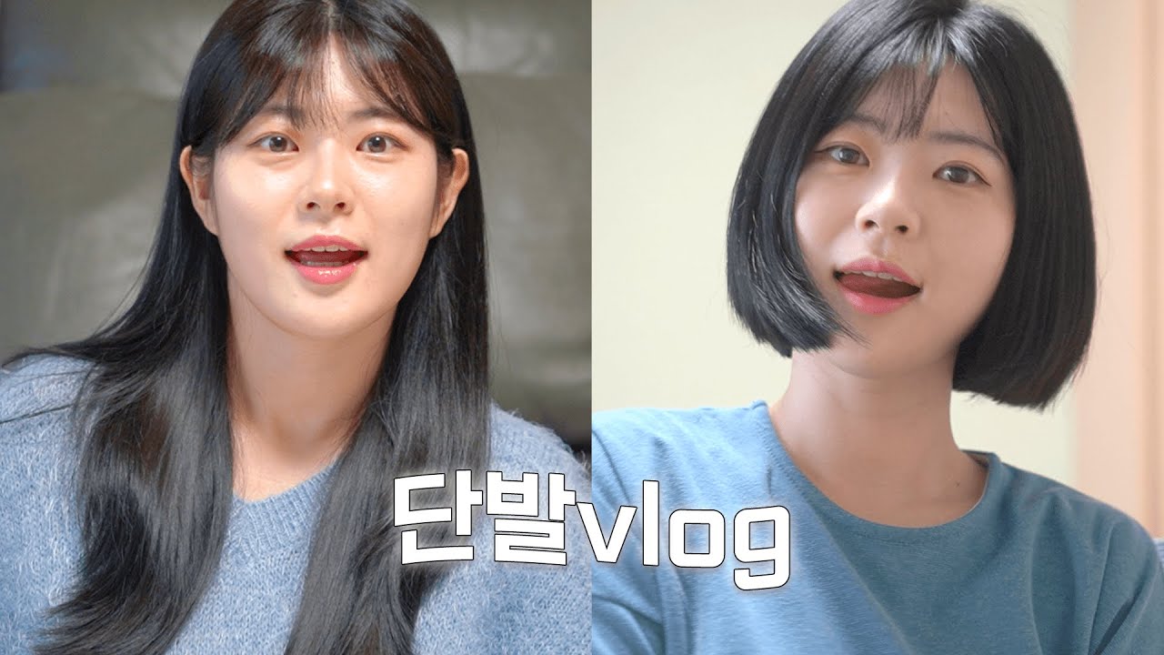 단발로 잘라도 후회하지 않는 이유⎟단발병와서 단발브이로그