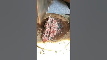 Thịt rắn hổ ngựa bằm xào sả ớt ngon #shorts