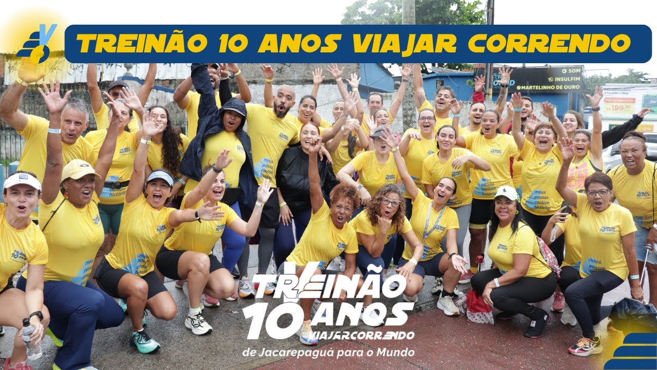 Treinão 10 Anos Viajar correndo: corrida turística na Taquara + bastidores e emoção!