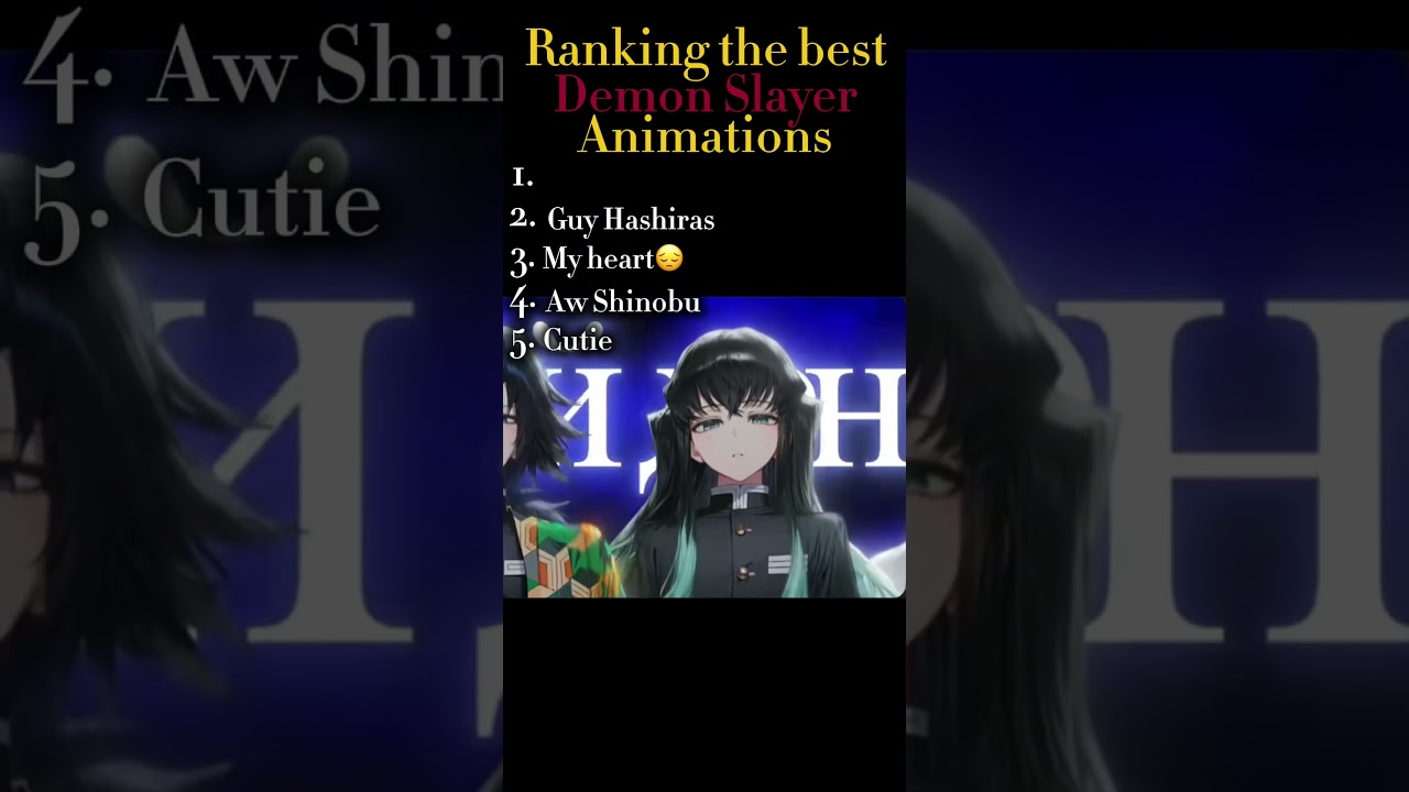 Video - Ranking the best Demon Slayer animations #ranking #anime # ...