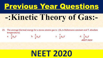 The average thermal energy for a mono-atomic gas is : (KB is Boltzmann constant and T.