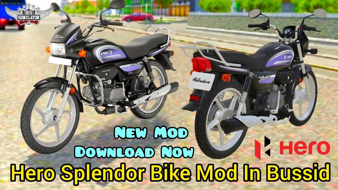 66 Splendor Bike Mod For Bus Simulator Indonesia  Free