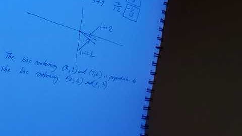Missing coordinates for parallel and perpendicular lines.