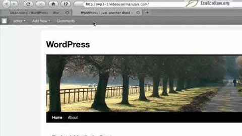 WordPress - How to use the admin bar
