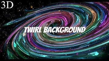 Abstract colorful animation. Holographic Animation. 3D Abstract Colorful Twirl Lines  Motion Graphic