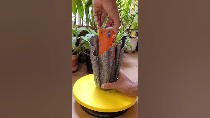 Old Towel Cement Planter #shorts