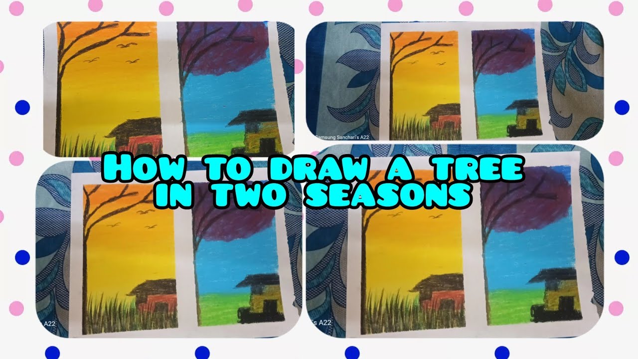 How to draw a tree in two seasons 