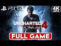 UNCHARTED 4 Gameplay Walkthrough FULL GAME [4K 60FPS PS5] - No Commentary